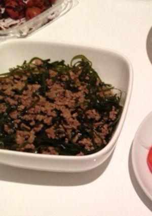 切り昆布と挽き肉の炒め煮♡-レシピのメイン写真