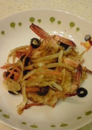 海老のほんのりクリーム味の炒めもの-レシピのメイン写真
