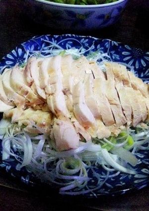 蒸し鶏-レシピのメイン写真