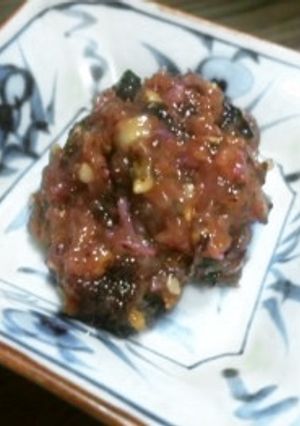 簡単！便利な常備菜！梅たたき-レシピのメイン写真