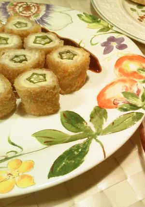 豚肉のオクラ＆チーズ巻-レシピのメイン写真