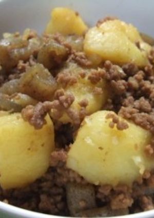 じゃがいもとこんにゃくのそぼろ煮-レシピのメイン写真