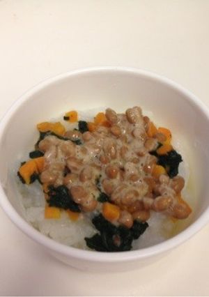 離乳食【中期～】納豆と野菜のおかゆ-レシピのメイン写真