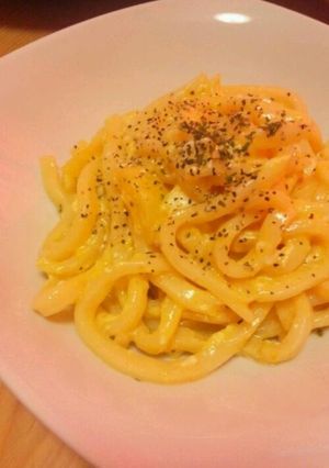 節約♡カルボナーラ風うどん-レシピのメイン写真