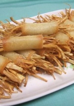 春巻きの皮で『ごぼうのカリッと揚げ』-レシピのメイン写真