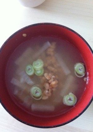 納豆のみそ汁-レシピのメイン写真