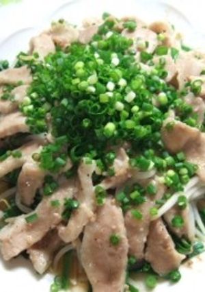 レンジで豚肉とニラ・もやしのあっさり蒸し-レシピのメイン写真