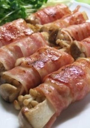 エノキ・エリンギのベーコン巻き-レシピのメイン写真