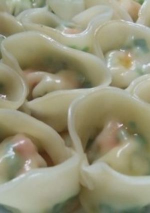 もちもち・ぷりぷり【エビの水餃子】-レシピのメイン写真