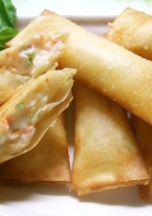クリームチーズとスモークサーモンの春巻き-レシピのメイン写真