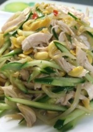 豆もやしとササミとキュウリの中華サラダ-レシピのメイン写真