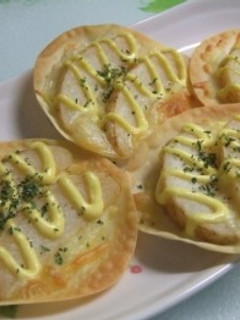 ギョーザの皮で「ポテ・マヨチーズ焼き」-レシピのメイン写真