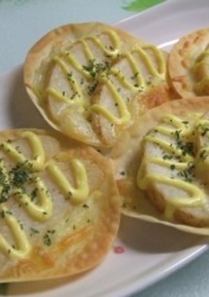 ギョーザの皮で「ポテ・マヨチーズ焼き」-レシピのメイン写真