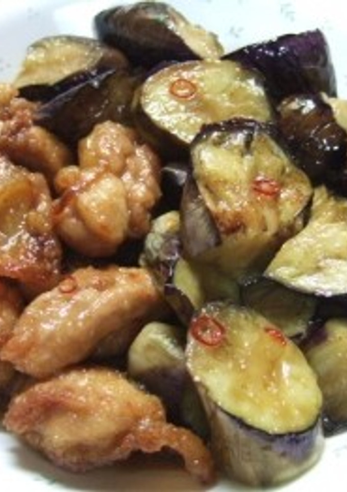 ナスと鶏肉の揚げだし-レシピのメイン写真