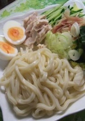 サラダうどん☆濃厚坦々胡麻味-レシピのメイン写真