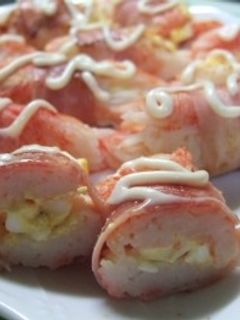おつまみに【カニカマの玉子サンド】-レシピのメイン写真