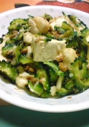 豆腐・納豆・野菜の和え物-レシピのメイン写真