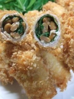 納豆の薄切りカツ-レシピのメイン写真