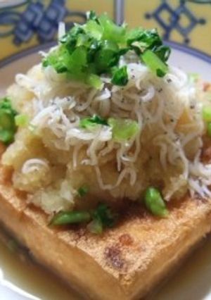 「厚揚げのしらす・おろし添え」ぽん酢味で-レシピのメイン写真