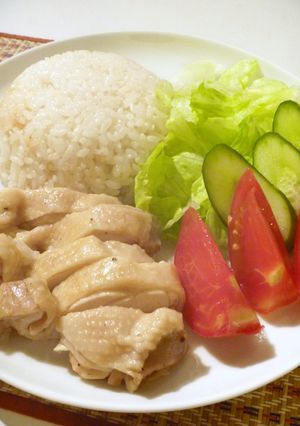 簡単チキンライス　シンガポール風♪-レシピのメイン写真