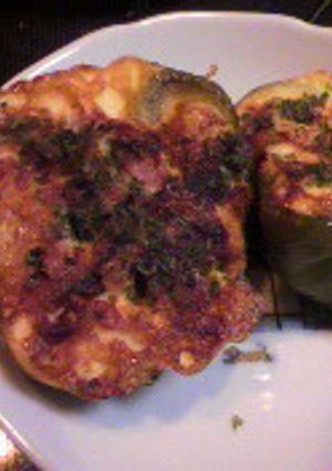 ピ-マンカップ♪ベ-玉チ-ズ焼き-レシピのメイン写真