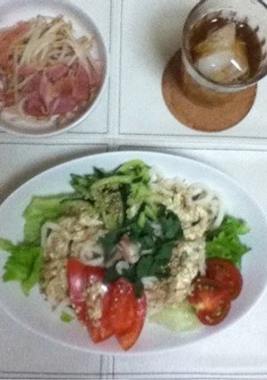 サラダうどん-レシピのメイン写真