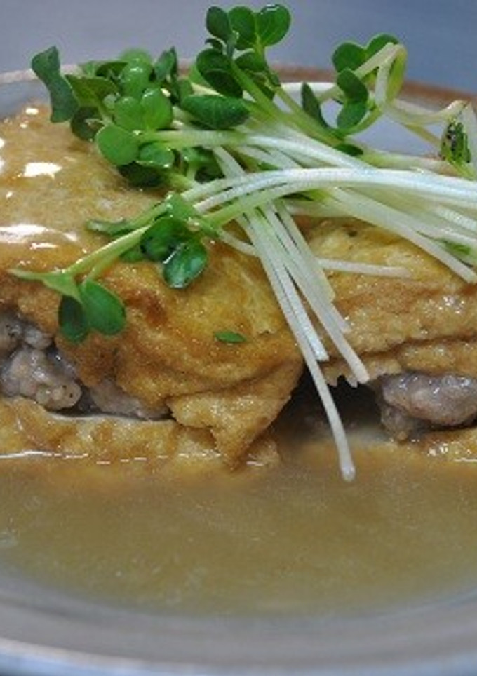 厚揚げの挽き肉挟み煮-レシピのメイン写真
