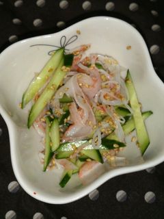 きゅうりとかにかまの酢の物-レシピのメイン写真