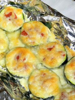 ズッキーニの梅チーズ焼き-レシピのメイン写真
