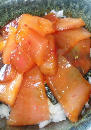 我が家の簡単で美味しい漬け丼-レシピのメイン写真
