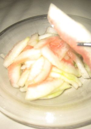 簡単スイカの皮の漬物-レシピのメイン写真