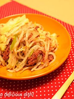 簡単♪コンビーフともやしキャベツ炒め-レシピのメイン写真