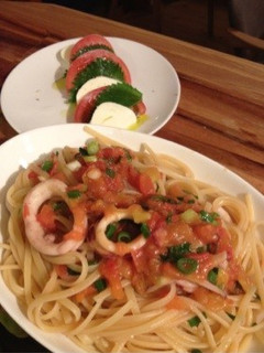 フレッシュトマトとイカのリングイネ☆彡-レシピのメイン写真