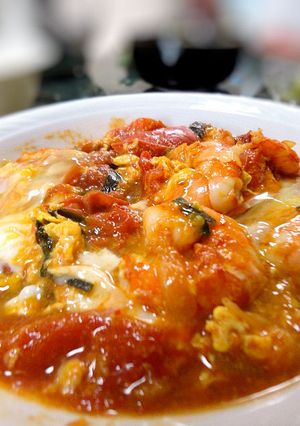 エビとフレッシュトマトの卵チリ炒め-レシピのメイン写真