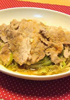 簡単♪豚こま肉とキャベツのレンジ蒸し-レシピのメイン写真