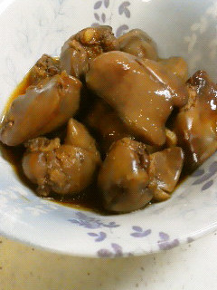 鶏の血肝の煮付け-レシピのメイン写真