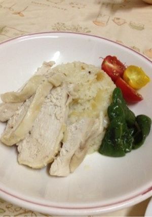 圧力鍋でシンガポールチキンライス-レシピのメイン写真