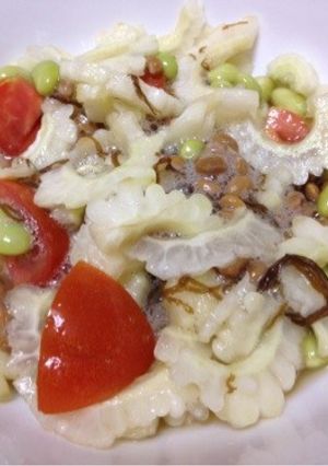 白いゴーヤーの納豆もずく和え-レシピのメイン写真