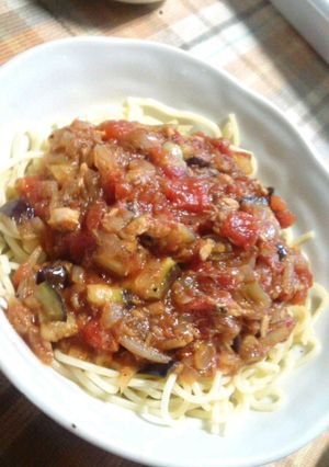 夏野菜とツナのパスタ-レシピのメイン写真