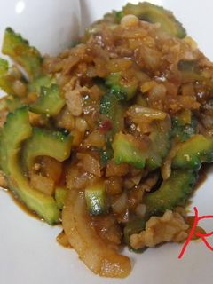 麻婆ゴーヤ-レシピのメイン写真