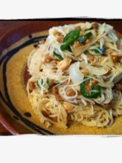 癖になる!納豆ソーメンチャンプル~-レシピのメイン写真