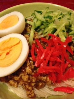 そうめんdeジャージャー麺-レシピのメイン写真