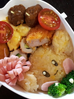 キャラ弁 星のカービー 黄色-レシピのメイン写真