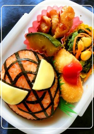 ✦☆✦スパイダーマン✦☆✦キャラ弁-レシピのメイン写真