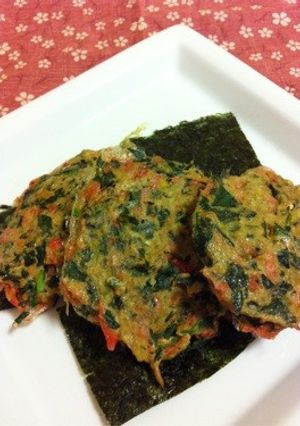 小えび(しらす)とモロヘイヤの卵焼き☆-レシピのメイン写真