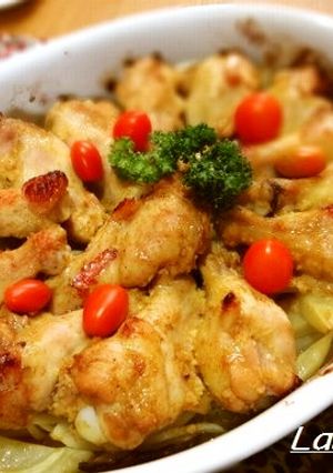 カレーな手羽元＆野菜のオーブン焼き-レシピのメイン写真