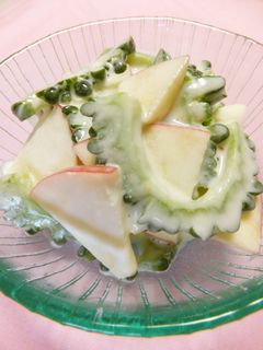 ゴーヤとりんごのヨーグルトサラダ-レシピのメイン写真