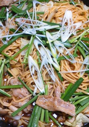ホットプレートで簡単！和風カレー焼きそば-レシピのメイン写真