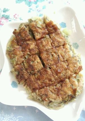 『離乳食完了期☆もずくのお好み焼き』-レシピのメイン写真