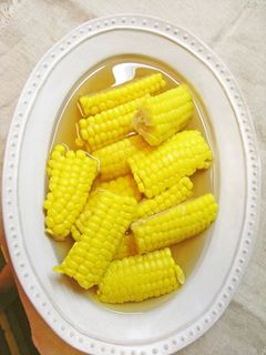 レンジで茹でトウモロコシ(おひたし風)-レシピのメイン写真